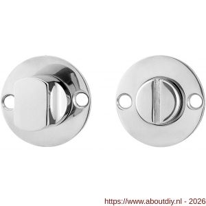 GPF Bouwbeslag RVS GPF0904.47 platte toiletgarnituur 38x2 mm stift 5 mm RVS gepolijst - A21003833 - afbeelding 1