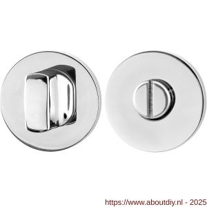 GPF Bouwbeslag RVS GPF0911.45 toiletgarnituur 50x6 mm stift 5 mm grote knop RVS gepolijst - A21003857 - afbeelding 1