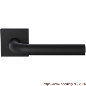 GPF Bouwbeslag ZwartWit GPF1000.61-02 Aka deurkruk op vierkant rozet 50x8 mm zwart - A21019957 - afbeelding 1