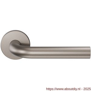 GPF Bouwbeslag Anastasius 1000.A3-00 Aka L-model 19 mm deurkruk op rond rozet Mocca blend - A21010590 - afbeelding 1