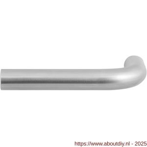 GPF Bouwbeslag RVS 1000L/R Aka L-model deurkruk gatdeel 19 mm links-rechtswijzend RVS geborsteld - A21002593 - afbeelding 1