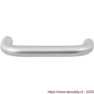 GPF Bouwbeslag RVS GPF1006 Hoa U-model 16 mm deurkruk RVS geborsteld - A21002460 - afbeelding 1