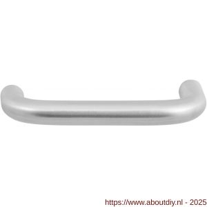 GPF Bouwbeslag RVS 1006L/R Hoa U-model deurkruk gatdeel 16 mm links-rechtswijzend RVS geborsteld - A21002596 - afbeelding 1