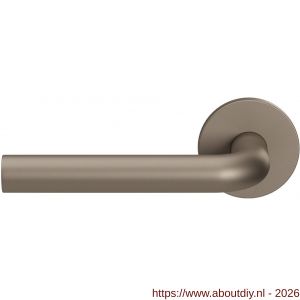 GPF Bouwbeslag Entree GPF100VRA3L L-model 19 mm deurkruk gatdeel op rozet 53x6 mm linkswijzend Mocca blend - A21016788 - afbeelding 1