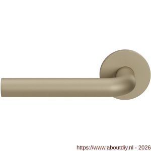 GPF Bouwbeslag Entree GPF100VRA4L L-model 19 mm deurkruk gatdeel op rozet 53x6 mm linkswijzend Champagne blend - A21016789 - afbeelding 1