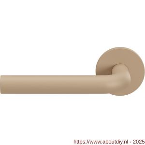 GPF Bouwbeslag Urban Jungle 100VRU1L L-model 19 mm deurkruk gatdeel op rozet 53x6,5 mm linkswijzend Sand - A21008770 - afbeelding 1