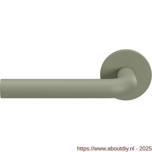 GPF Bouwbeslag Urban Jungle 100VRU2L L-model 19 mm deurkruk gatdeel op rozet 53x6,5 mm linkswijzend Clay - A21008771 - afbeelding 1