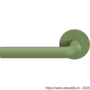 GPF Bouwbeslag Urban Jungle 100VRU3L L-model 19 mm deurkruk gatdeel op rozet 53x6,5 mm linkswijzend Leaf - A21008772 - afbeelding 1