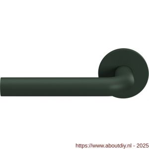 GPF Bouwbeslag Urban Jungle 100VRU4L L-model 19 mm deurkruk gatdeel op rozet 53x6,5 mm linkswijzend Moss - A21008773 - afbeelding 1