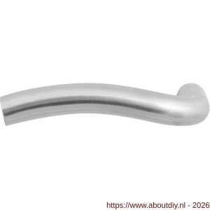 GPF Bouwbeslag RVS GPF1010L Kui W-model deurkruk gatdeel 19 mm linkswijzend RVS geborsteld - A21002599 - afbeelding 1