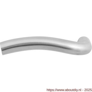 GPF Bouwbeslag RVS 1010L Kui W-model deurkruk gatdeel 19 mm linkswijzend RVS geborsteld - A21002599 - afbeelding 1