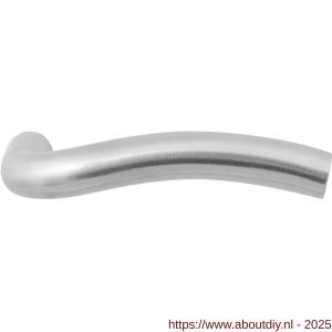 GPF Bouwbeslag RVS 1010R Kui W-model deurkruk gatdeel 19 mm rechtswijzend RVS geborsteld - A21002598 - afbeelding 1