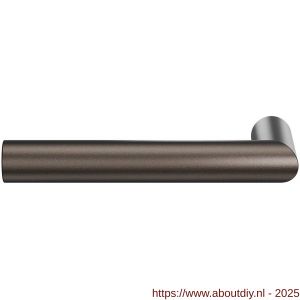 GPF Bouwbeslag Anastasius 1015.A1 L/R Toi L-haaks model 19 mm deurkruk gatdeel links-rechtswijzend Dark blend - A21010525 - afbeelding 1