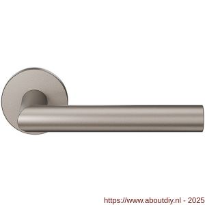 GPF Bouwbeslag Anastasius 1015.A3-00 Toi L-haaks model 19 mm deurkruk op rond rozet Mocca blend - A21010598 - afbeelding 1