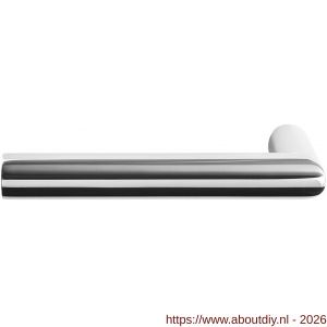 GPF Bouwbeslag RVS GPF1015.49L/R Toi L-haaks model deurkruk gatdeel 19 mm links-rechtswijzend RVS gepolijst - A21012233 - afbeelding 1