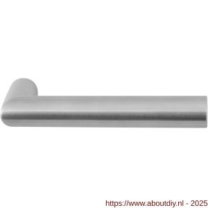 GPF Bouwbeslag RVS GPF1020 Mai L-model ovaal deurkruk RVS geborsteld - A21002607 - afbeelding 1