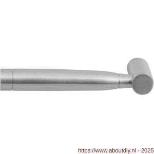 GPF Bouwbeslag RVS GPF1030L/R Puna deurkruk gatdeel links-rechtswijzend RVS geborsteld - A21002474 - afbeelding 1