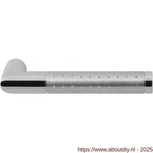 GPF Bouwbeslag RVS GPF1055L/R Haka deurkruk gatdeel links-rechtswijzend RVS gepolijst-RVS geborsteld - A21002482 - afbeelding 1