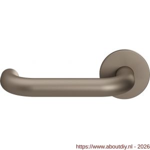 GPF Bouwbeslag Entree GPF105VRA3L U-model 19 mm deurkruk gatdeel op rozet 53x6 mm linkswijzend Mocca blend - A21016800 - afbeelding 1