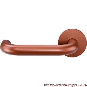 GPF Bouwbeslag Entree GPF105VRT1L U-model 19 mm deurkruk gatdeel op rozet 53x6 mm linkswijzend Terra - A21019968 - afbeelding 1