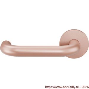 GPF Bouwbeslag Entree GPF105VRT2L U-model 19 mm deurkruk gatdeel op rozet 53x6 mm linkswijzend Blush - A21019969 - afbeelding 1
