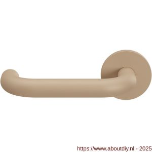 GPF Bouwbeslag Urban Jungle 105VRU1L U-model 19 mm deurkruk gatdeel op rozet 53x6 mm linkswijzend Sand - A21008784 - afbeelding 1
