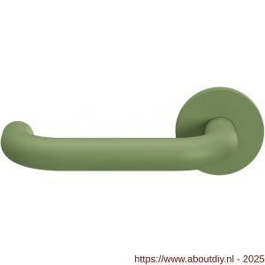 GPF Bouwbeslag Urban Jungle 105VRU3L U-model 19 mm deurkruk gatdeel op rozet 53x6 mm linkswijzend Leaf - A21008786 - afbeelding 1