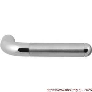 GPF Bouwbeslag RVS 1060 Maku deurkruk RVS gepolijst-RVS geborsteld - A21002483 - afbeelding 1