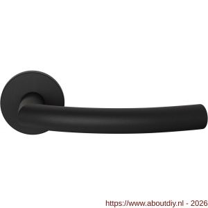 GPF Bouwbeslag ZwartWit GPF1075.61-00 Tonga deurkruk op rond rozet zwart 50x8 mm zwart - A21016807 - afbeelding 1