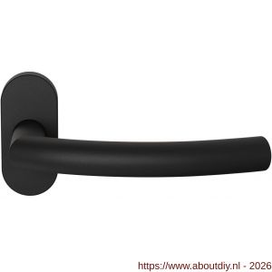 GPF Bouwbeslag ZwartWit GPF1075.61-04 Tonga deurkruk op ovaal rozet 70x32 mm zwart - A21019973 - afbeelding 1