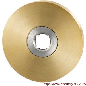 GPF Bouwbeslag PVD 1100.00P4L/R rond click rozet 50x8 mm links-rechtswijzend PVD mat messing - A21003635 - afbeelding 1