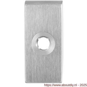 GPF Bouwbeslag RVS 1100.01R rechthoekig click rozet 70x32x10 mm rechtswijzend RVS geborsteld - A21008292 - afbeelding 1