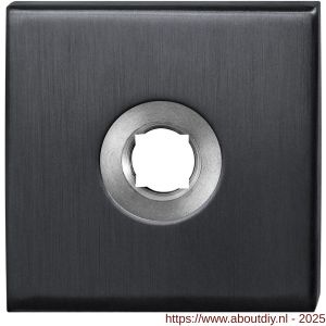 GPF Bouwbeslag PVD 1100.02P1 vierkant click rozet 50x50x8 mm PVD antraciet - A21003650 - afbeelding 1