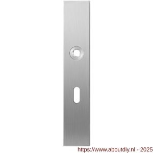 GPF Bouwbeslag RVS GPF1100.25L BB56 langschild gatdeel rechthoekig 218x40x8,5 mm BB56 linkswijzend RVS geborsteld - A21004248 - afbeelding 1