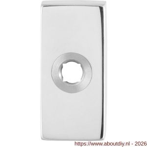 GPF Bouwbeslag RVS GPF1100.41L rechthoekig click rozet 70x32x10 mm linksdraaiend RVS gepolijst - A21008294 - afbeelding 1