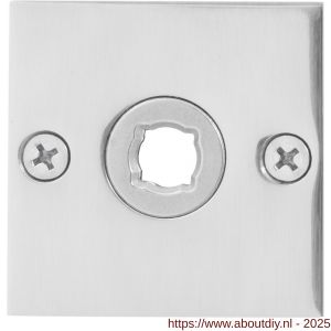 GPF Bouwbeslag RVS GPF1100.48 vierkant plat rozet 50x50x2 mm RVS gepolijst - A21003674 - afbeelding 1