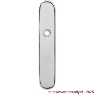 GPF Bouwbeslag RVS GPF1100.60 blind langschild afgerond enkelverend 218x40x8,5 mm blind RVS gepolijst - A21004277 - afbeelding 1