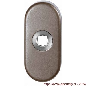 GPF Bouwbeslag Anastasius 1104.A3 ovaal click rozet 70x32x10 mm Mocca blend - A21016709 - afbeelding 1