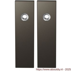 GPF Bouwbeslag Anastasius 1115.A1 blind kortschild rechthoekig enkelverend 169x46x8,5 mm blind Dark blend - A21012492 - afbeelding 1