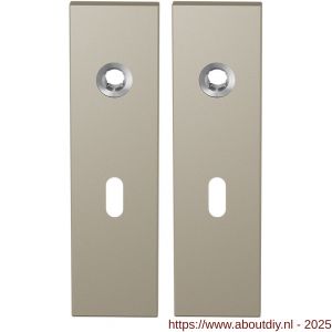 GPF Bouwbeslag Anastasius 1115.A4 BB56 kortschild rechthoekig enkelverend 169x46x8,5 mm BB56 Champagne blend - A21012541 - afbeelding 1