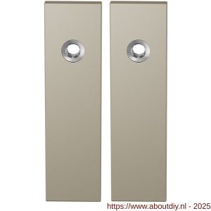 GPF Bouwbeslag Anastasius 1115.A4 blind kortschild rechthoekig enkelverend 169x46x8,5 mm blind Champagne blend - A21012540 - afbeelding 1