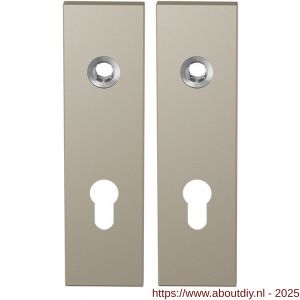GPF Bouwbeslag Anastasius 1115.A4 PC72 kortschild rechthoekig enkelverend 169x46x8,5 mm PC72 Champagne blend - A21012543 - afbeelding 1