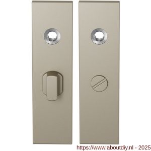 GPF Bouwbeslag Anastasius 1115.A4 WC55/8 groot kortschild rechthoekig enkelverend 169x46x8,5 mm WC55/8 grote knop Champagne blend - A21012552 - afbeelding 1