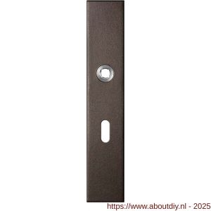 GPF Bouwbeslag Anastasius 1125.A1L BB56 deurkruk gatdeel linkswijzend langschild rechthoekig 218x40x8,5 mm BB56 Dark blend - A21011182 - afbeelding 1