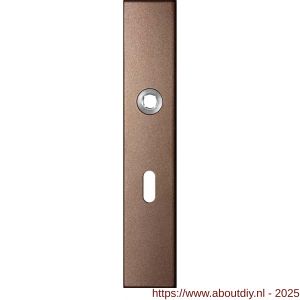 GPF Bouwbeslag Anastasius 1125.A2R BB56 deurkruk gatdeel rechtswijzend langschild rechthoekig 218x40x8,5 mm BB56 Bronze blend - A21011141 - afbeelding 1
