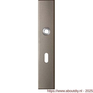 GPF Bouwbeslag Anastasius 1125.A3R BB56 deurkruk gatdeel rechtswijzend langschild rechthoekig 218x40x8,5 mm BB56 Mocca blend - A21011171 - afbeelding 1