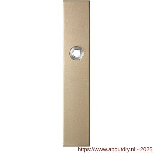 GPF Bouwbeslag Anastasius 1125.A4L blind deurkruk gatdeel linkswijzend langschild rechthoekig 218x40x8,5 mm blind Champagne blend - A21011211 - afbeelding 1