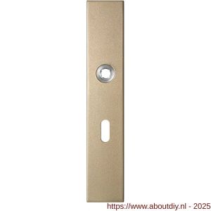 GPF Bouwbeslag Anastasius 1125.A4L BB56 deurkruk gatdeel linkswijzend langschild rechthoekig 218x40x8,5 mm BB56 Champagne blend - A21011212 - afbeelding 1