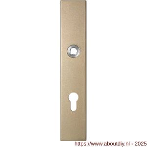 GPF Bouwbeslag Anastasius 1125.A4L PC72 deurkruk gatdeel linkswijzend langschild rechthoekig 218x40x8,5 mm PC72 Champagne blend - A21011214 - afbeelding 1