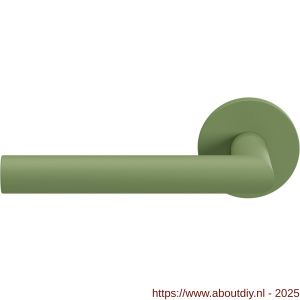 GPF Bouwbeslag Urban Jungle 115VRU3L L-haaks model 19 mm deurkruk gatdeel op rozet 53x6 mm linkswijzend Leaf - A21008803 - afbeelding 1